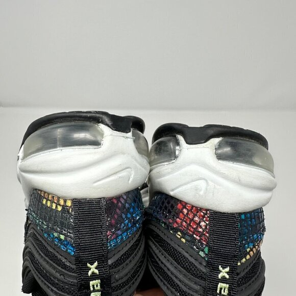 Nike Womens Air Max 97 SE Rainbow Snake Black Multicolor Size 8 - Picture 8 of 11